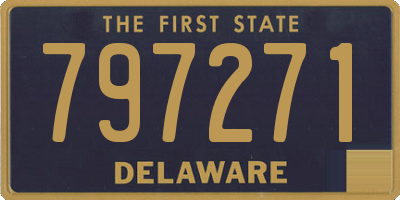 DE license plate 797271