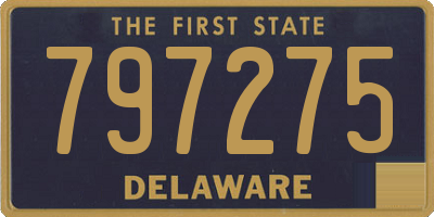 DE license plate 797275