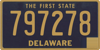 DE license plate 797278