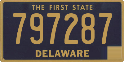 DE license plate 797287