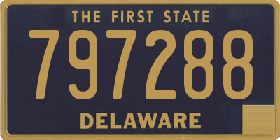 DE license plate 797288