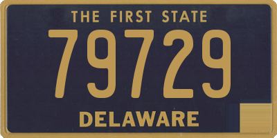 DE license plate 79729