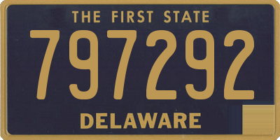 DE license plate 797292