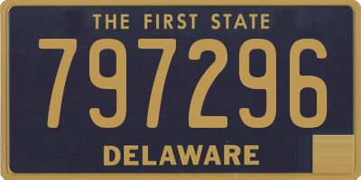 DE license plate 797296