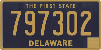 DE license plate 797302