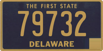 DE license plate 79732
