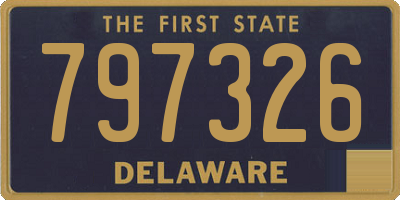 DE license plate 797326
