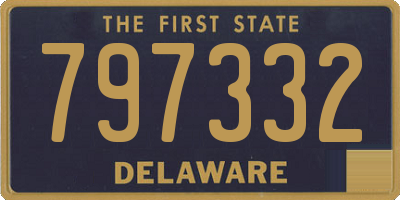 DE license plate 797332