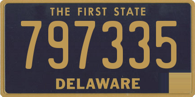 DE license plate 797335