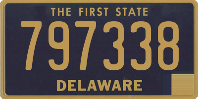 DE license plate 797338
