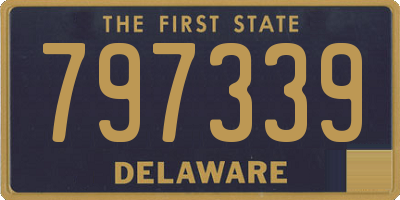 DE license plate 797339