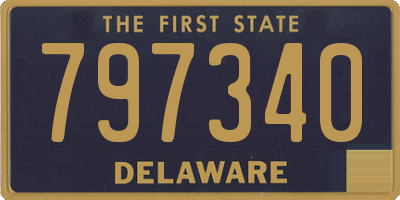 DE license plate 797340