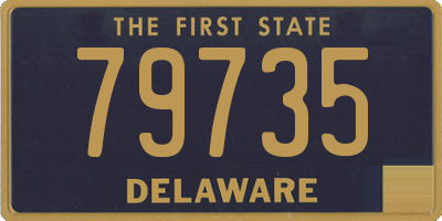 DE license plate 79735