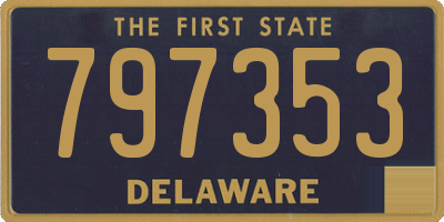 DE license plate 797353