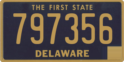DE license plate 797356