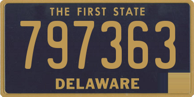 DE license plate 797363