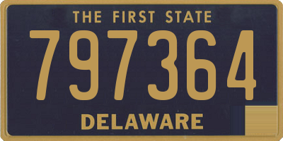 DE license plate 797364