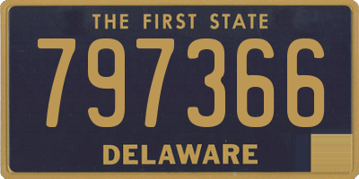 DE license plate 797366