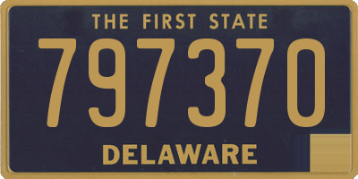 DE license plate 797370