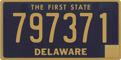 DE license plate 797371