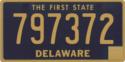 DE license plate 797372