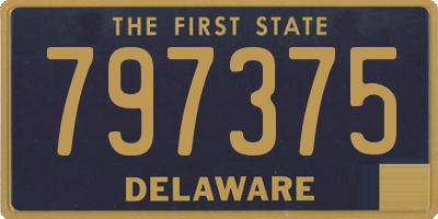 DE license plate 797375