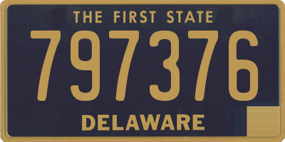 DE license plate 797376