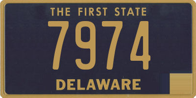 DE license plate 7974