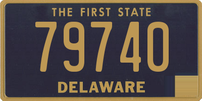 DE license plate 79740