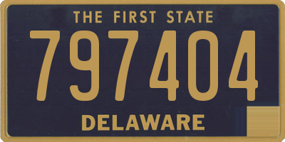 DE license plate 797404