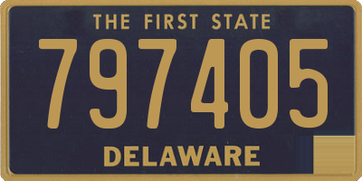 DE license plate 797405