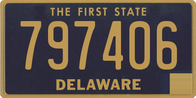 DE license plate 797406