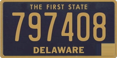 DE license plate 797408