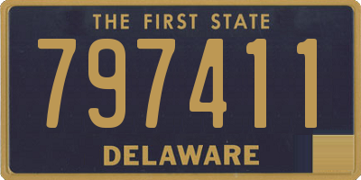 DE license plate 797411