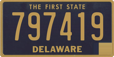 DE license plate 797419