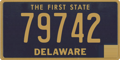 DE license plate 79742