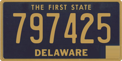 DE license plate 797425