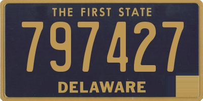 DE license plate 797427