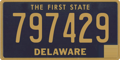 DE license plate 797429