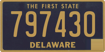 DE license plate 797430