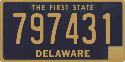 DE license plate 797431