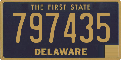 DE license plate 797435
