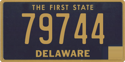 DE license plate 79744