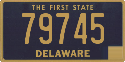 DE license plate 79745