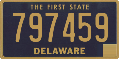 DE license plate 797459