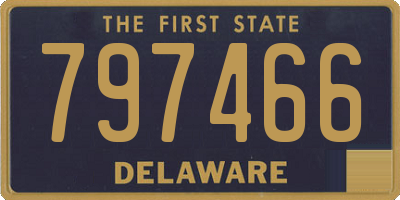 DE license plate 797466