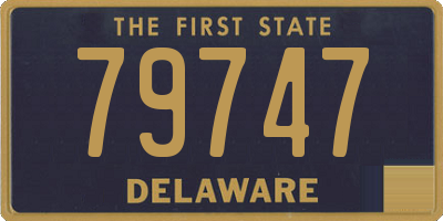 DE license plate 79747