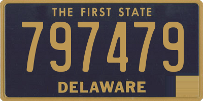 DE license plate 797479