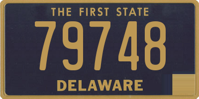 DE license plate 79748