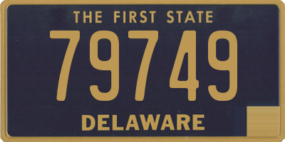 DE license plate 79749